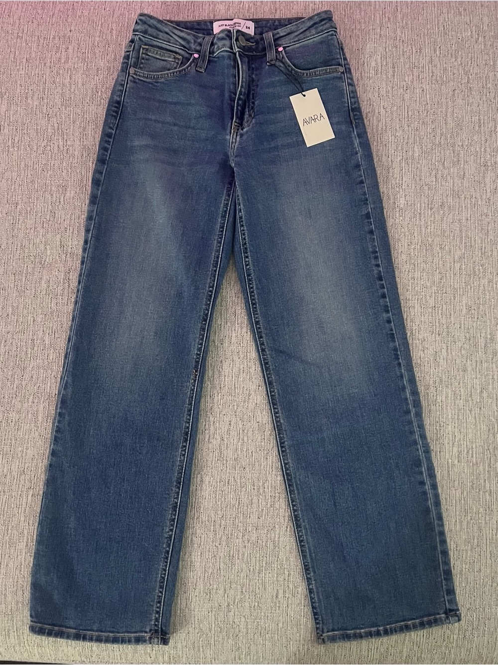 Just Black Women's Straight Leg Jeans - Dark Blue Wash